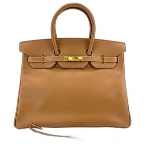HERMES Birkin 35 Handbag Brown
